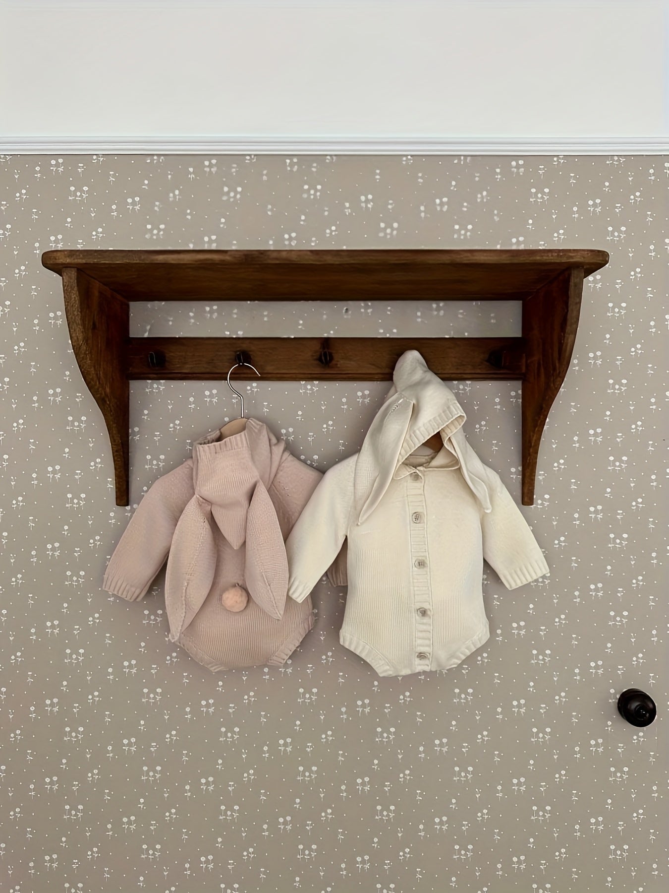 Spring and Autumn New Korean Style Baby Clothes ins Wind Bunny Style Children's Jumpsuit Baby Knit Sweater(without Accessories)