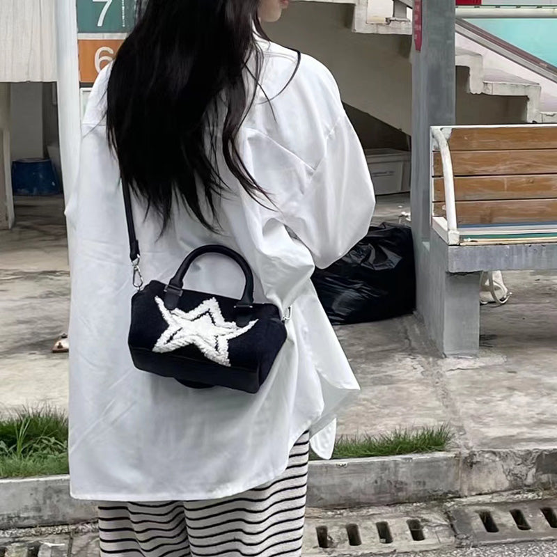 ZW XINGX Plush Hand-Carrying Bag ins Women's Mini Crossbody Bag2025Autumn and Winter New Trendy Cute Sweet Girl Hand Bag