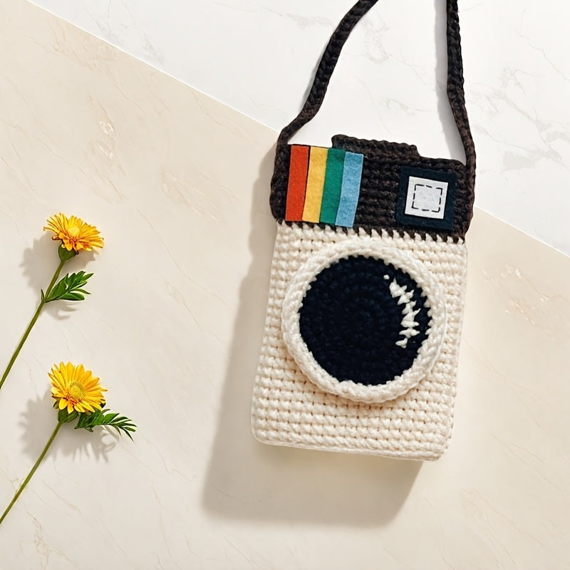 1Beginner Crochet Kit for Phone Bag,Includes English instructional videos,Adult Crochet Tools,Birthday Gift、Party Gift、Christmas Gift