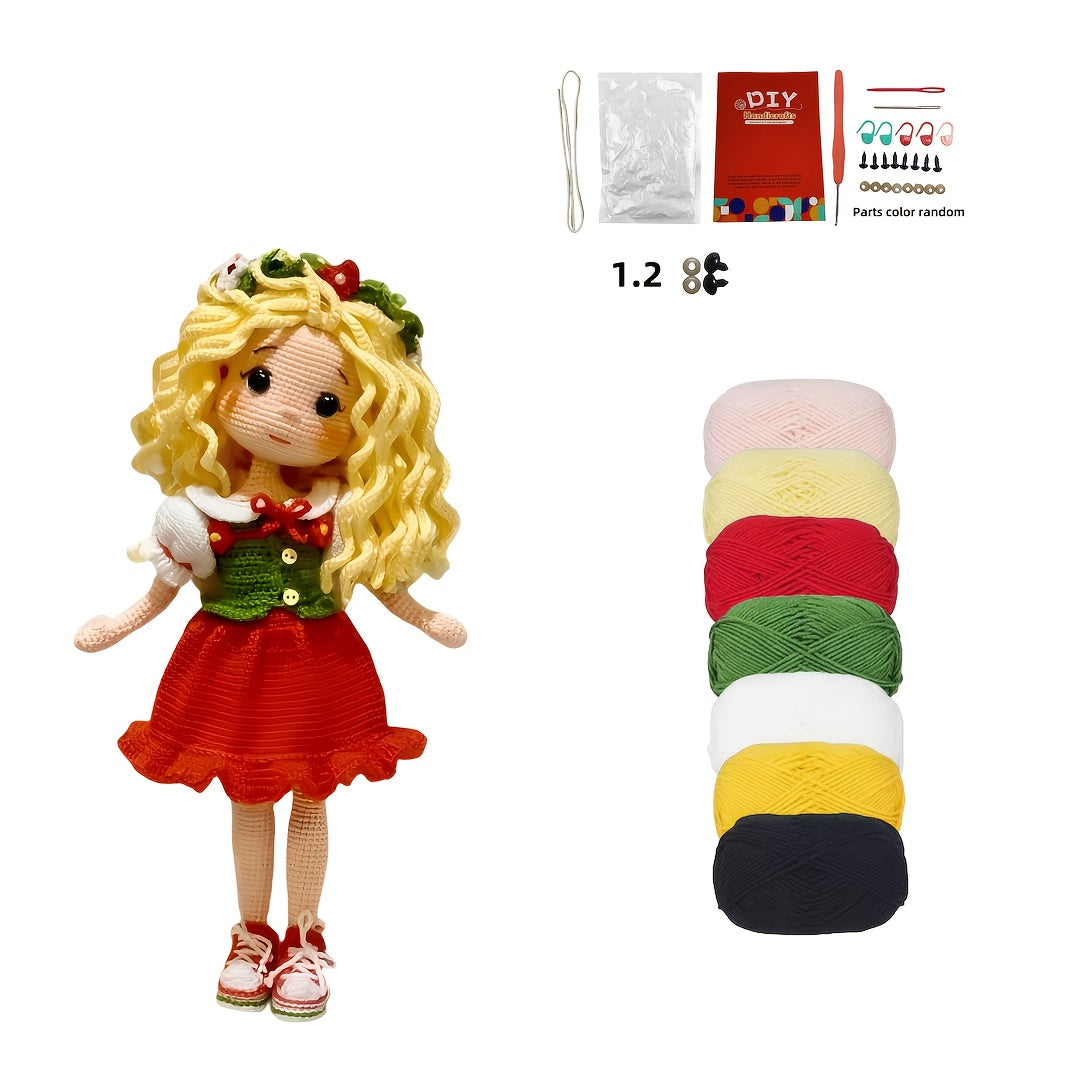 Beginner's Special Princess Crochet Hook Set,Includes Step-by-Step Tutorial Text Guide,girl DIY Woven Kit,Cute and Fun Spring and Summer Home Decorations,Birthday and Valentine's Day Gifts
