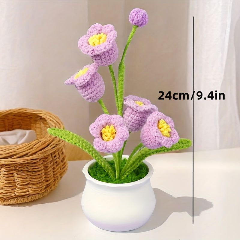 Handwoven Iron Wire Lotus Flower Pot:Modern Style,Multiple Flowers,Suitable for Families、Office、Desktop、Desk、Wedding、Birthday、Holiday Decoration