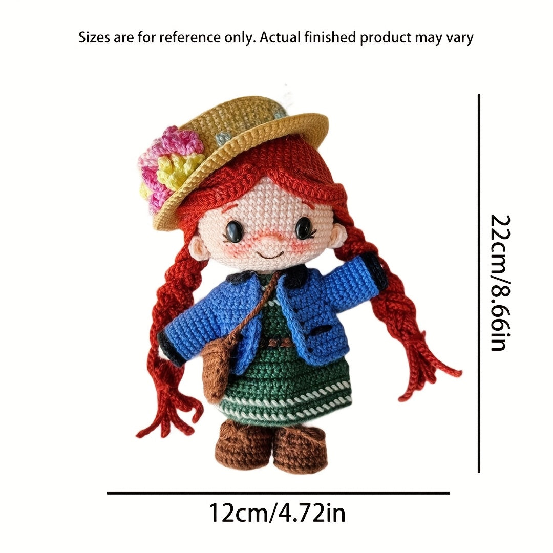 This Set1Set of Cute Green Roof Annie and Red Hair Twin Princesses Suitable for Little Princesses' DIY Outfits。It's a very interesting crochet kit for adults,Comes with Step-by-Step Video Tutorial,Suitable for experienced beginner crochet enthusiasts。 DIY