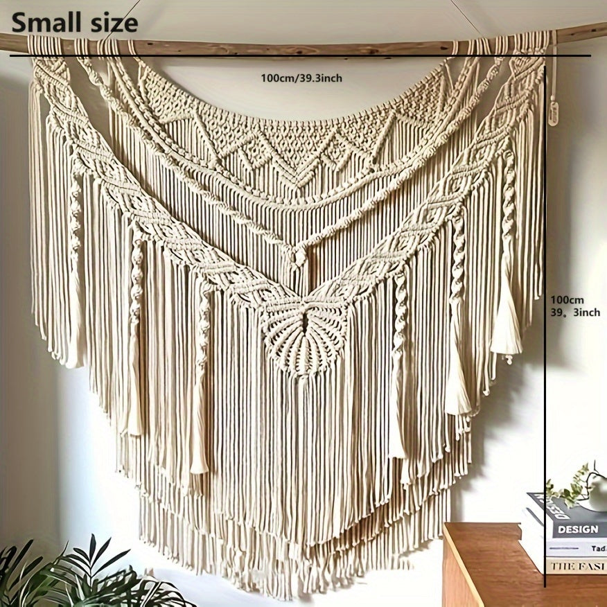 1Pieces Handwoven Bohemian Wall Decoration for Homestay Hotel Background Simple Hanging Cloth Hanging Decoration Cotton Rope Wall Hanging