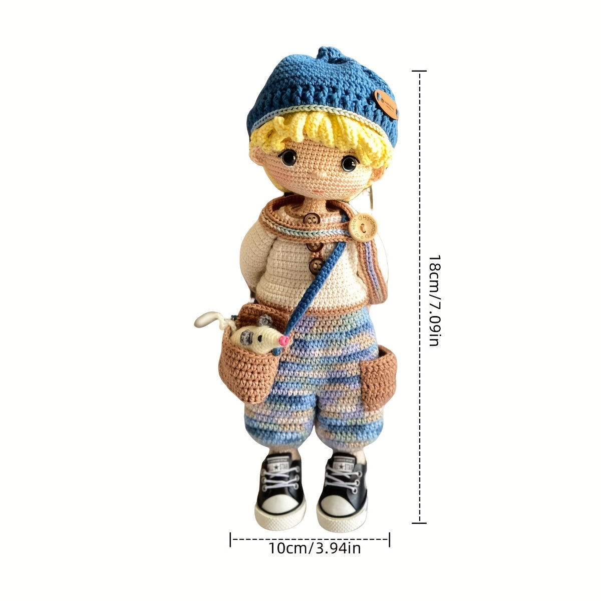 Beginner DIY Cute Crochet Kit for Boys - Includes cable、Accessories and complete English manual,Knitting Craft Kit - Perfect Gift