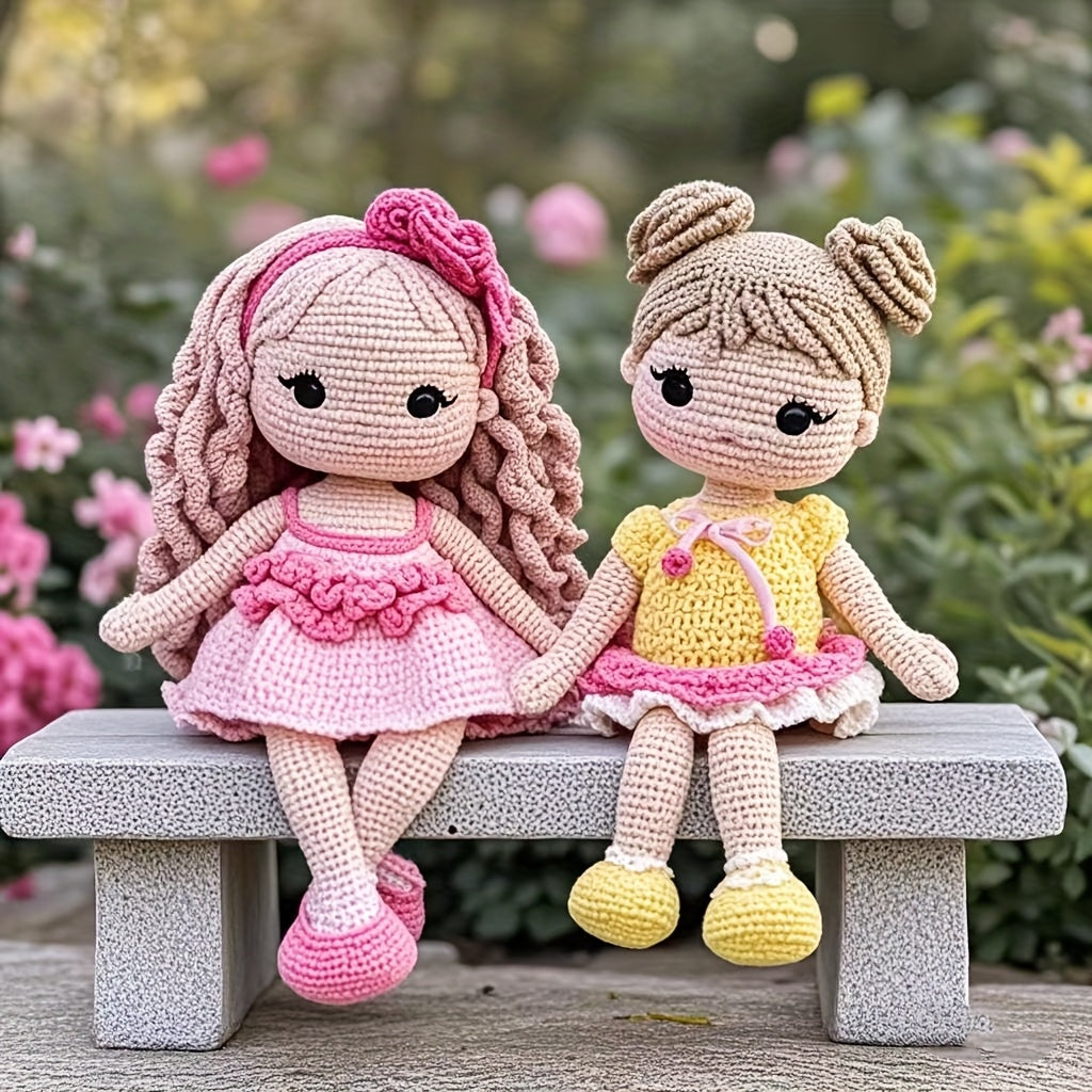 DIY Crochet Kit,Lola Pattern Design,Attached is an English manual for starting use