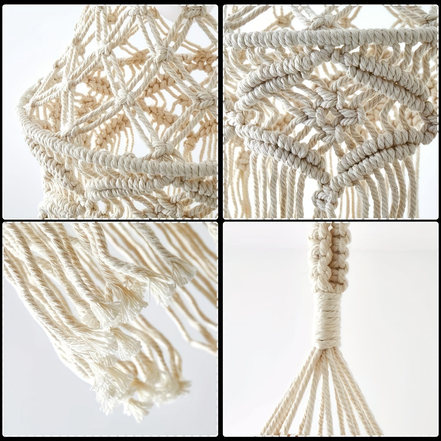 Bohemian Style Handwoven Lampshade,Office、Bedroom、Living Room、Nursery、Bohemian lamp for dormitory decoration(Without Lamps)