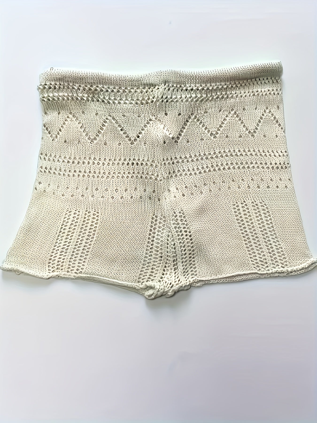 2pcs Crochet Top and Pants Set, Tassel Cut-Out Design, Fashionable Breathable Outfit for Beach Vacation Strolls