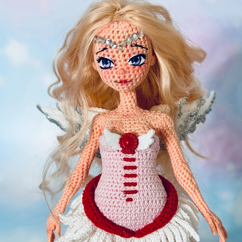 Princess Crochet Kit for Beginners，Adult Step-by-Step Tutorial Handicraft DIY Kit，Birthday and holiday gifts，Cute and Fun Modern Home Decor