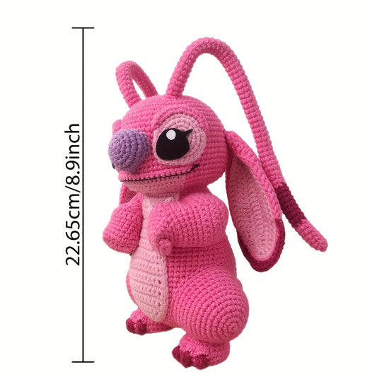 Vioiv Pink Cute Plush Toy Crochet kit For beginners- Amigurumi Adult Crochet Handcraft DIY-Animal Crochet Kit for Beginners-Contains everything needed for crochet-Includes Paper English Basic Sewing Tutorial Manual-Includes detailed instructional videos s