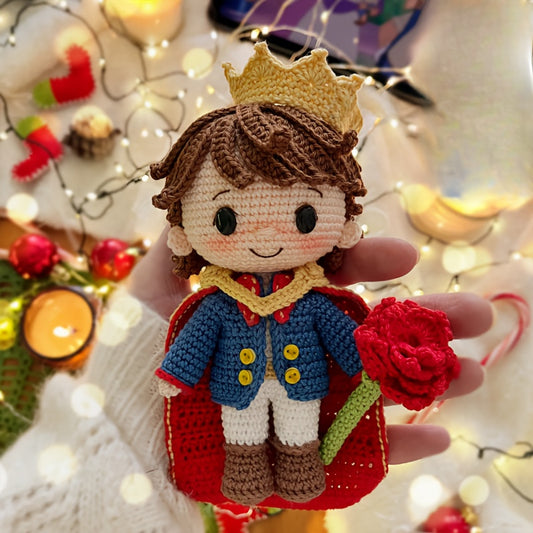Beginner Boy Crochet Kit - One-piece Complete Crochet Kit，Including yarn、Hook、Pattern and English Manual Tutorial - Four Seasons DIY Handmade Toy Making Kit