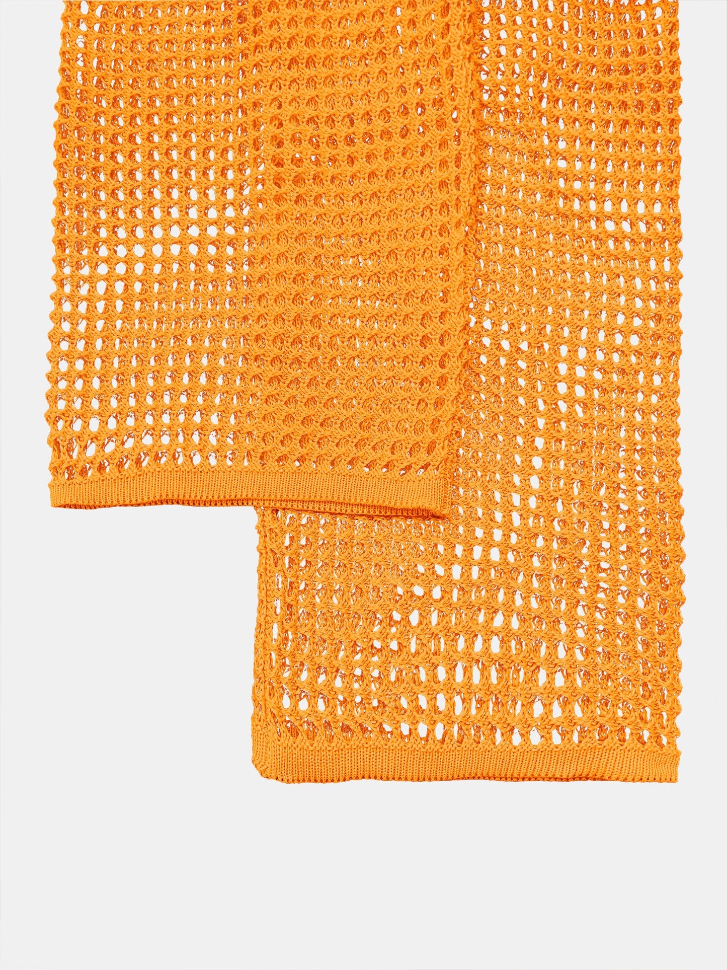 Women's Bright Orange Crochet-Texture Drawstring Waist Straight-Leg Beach Pants - Lightweight Semi-Sheer Summer Vacation Pants with Medium Stretch, Hand Wash/Dry Clean, Beach Clothes