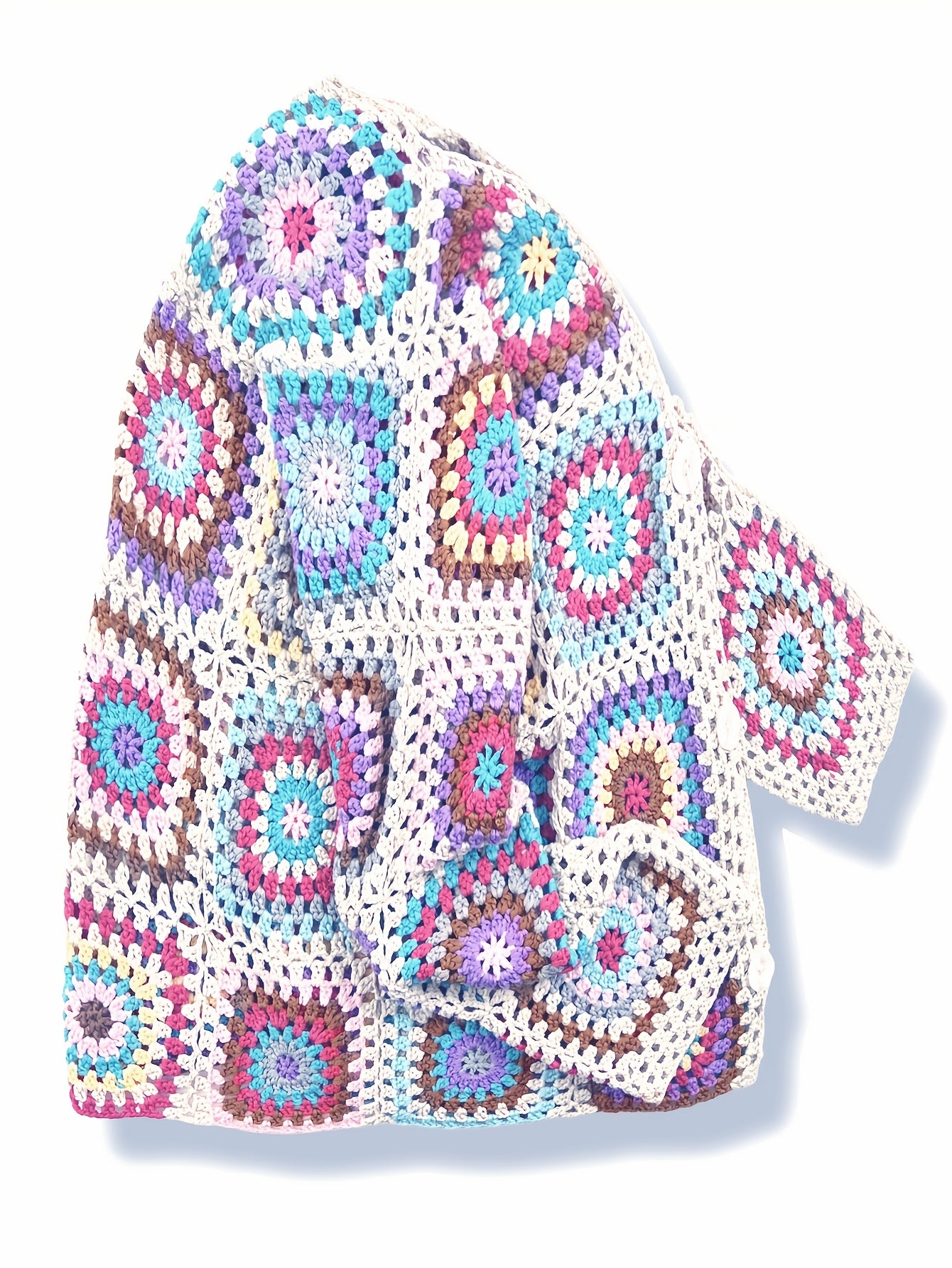 Handcrafted Knitted Floral Sweater