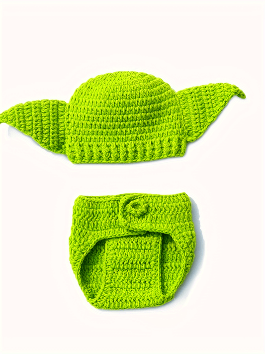 Star Elf Style Cute Baby Newborn Knitted Sweater Photography Party Set